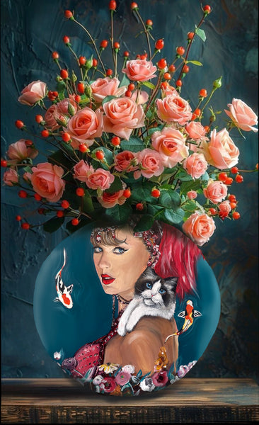 Taylor Vase ~ ( double sided ) 25cm x 25 cm