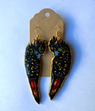 Red & Black Cockatoo Earrings