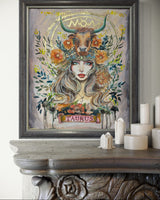 TAURUS Earth Goddess ( Framed)