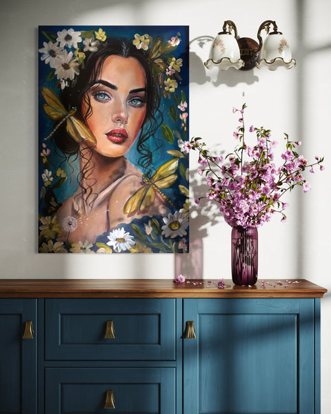 Dragonfly Dreaming ~ Original Artwork 90 x 60 cm