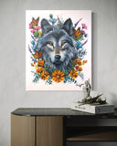 Whimsical Wolf ~ Original Painting 60cm x 50cm