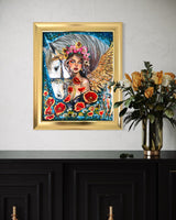 Arabian Ascend ~ Original Artwork  ( framed ) 60 x 50 cm