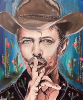 Bowie in the Wild West ~ Original Painting 60cm x 50 cm