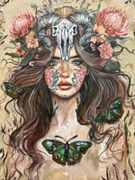 ARIES ~ Bushland Warrior Goddess Original Painting ( 86cm x 69cm Framed )