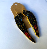 Red & Black Cockatoo Earrings