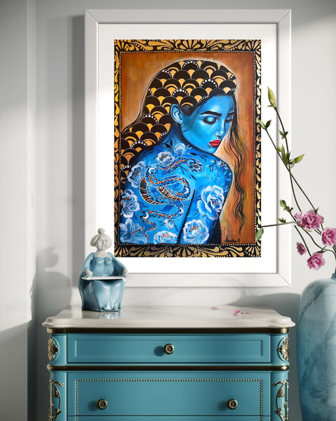 Moon Snake Goddess ~ Fine Art Prints