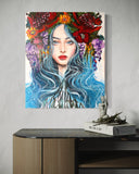 Wisteria Wind ~ Original Painting 60cm x 50cm