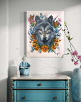 Whimsical Wolf ~ Original Painting 60cm x 50cm