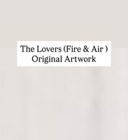 The Lovers (Fire & Air )~ Original Artwork ( framed) 70cm x 50cm