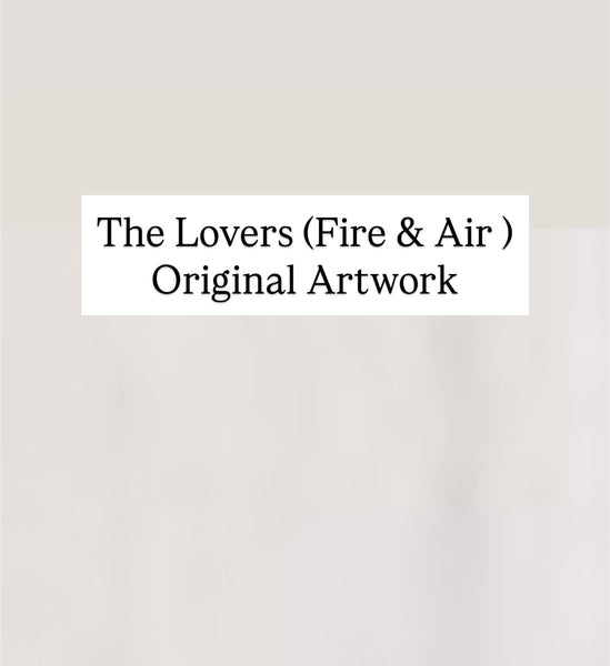 The Lovers (Fire & Air )~ Original Artwork ( framed) 70cm x 50cm