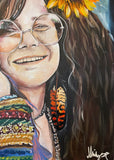 Queen Janis and The Sunflowers ~ Original Painting 60cm x 50 cm