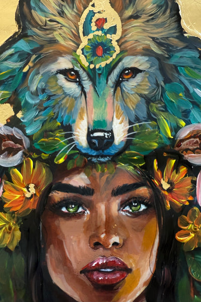The World - Original Artwork ( framed) 70cm x 50cm