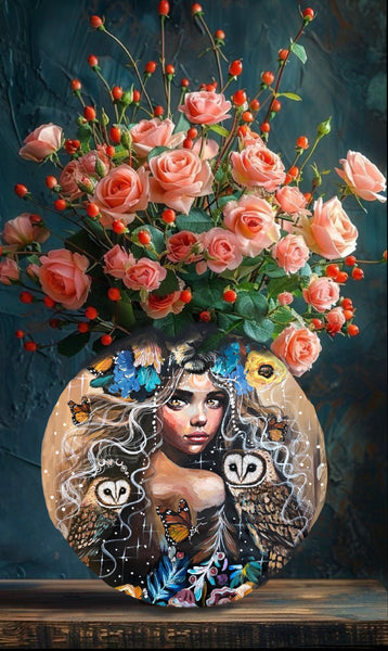 The Star Vase ~ ( double sided ) 25cm x 25 cm