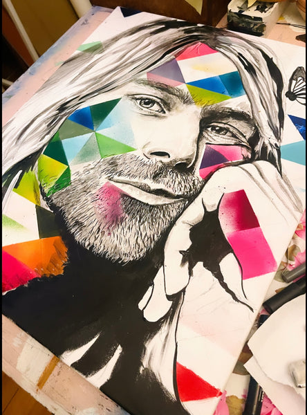 Kurt Cobain ~ Original Painting 60 x 50 cm