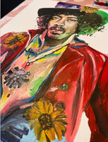 King Jimi ~ Original Painting 60cm x 50 cm