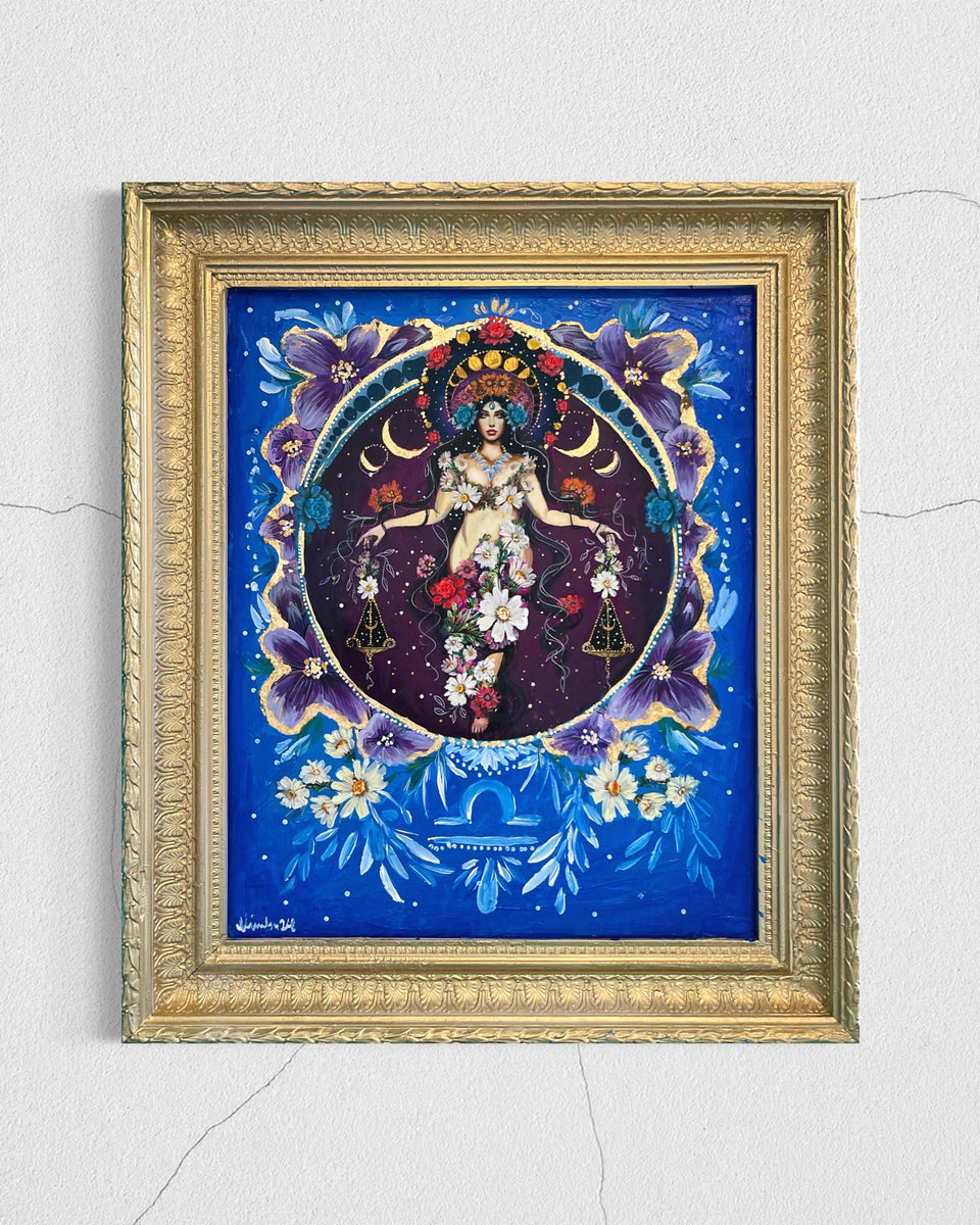 Libra Goddess ~ Original Painting 58 cm x 50 cm – Mimby Jones Robinson