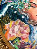 Sea Blossom Goddess ~ Original Painting 70 x 55 cm