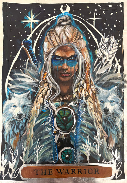 The Warrior- Original Artwork ( framed) 70cm x 50cm