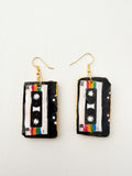 Retro Casette Tape ( black ) ~ Earrings