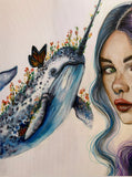 Whispers of the Narwhal ~ Original Painting 90 x 60cm ( Day13)