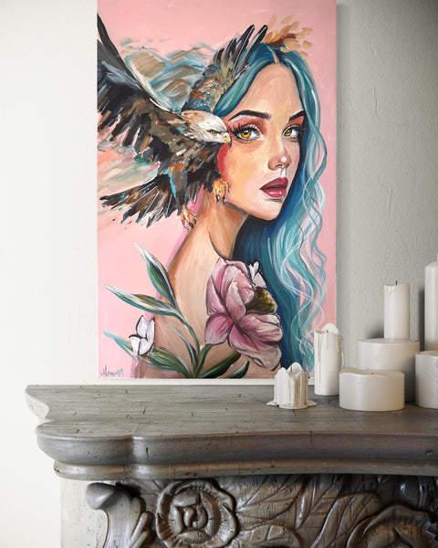 Eagle heart ~ Original Artwork 90cm x 60cm