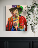 King Jimi ~ Original Painting 60cm x 50 cm