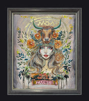TAURUS Earth Goddess ( Framed)