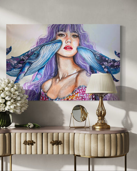 Ocean’s kiss ~ original painting 90cm x 60cm