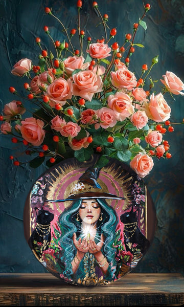 The Magician Vase ~ ( double sided ) 25cm x 25 cm