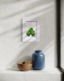Frog Cakes  — Original Mini Painting | Framed (23 x 17 cm)