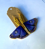 Luna Moth Earrings ( purple )