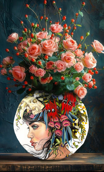 Sarahi Vase ~ ( double sided ) 25cm x 25 cm