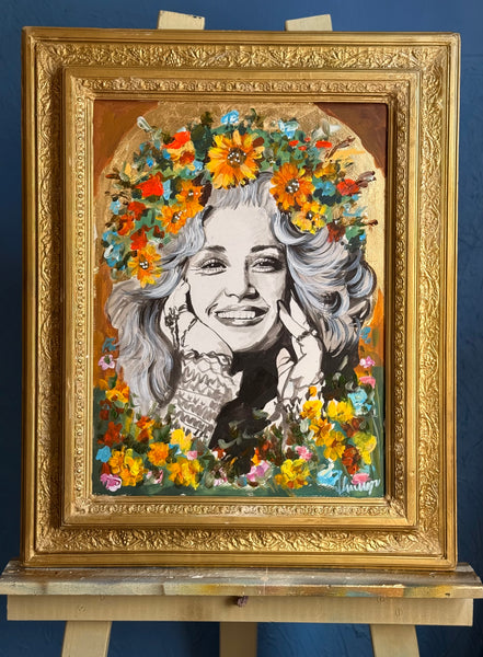 Dolly & The Wildflowers ~ Original Painting