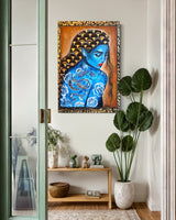 Moonsnake Goddess ~ Original Painting 90 x 60 cm