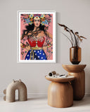 Frida : Goddess of Wonder ~ Hand Embellished Art Print