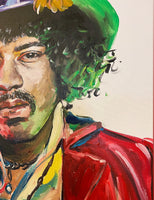 King Jimi ~ Original Painting 60cm x 50 cm