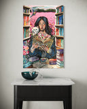 Hummingbirds and the Wisdom of Reading ~ Original Artwork 
60 x 80 cm