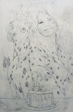 Dolly Parton and the Dalmation  ~ Original Painting ( Framed ) 78x 58cm