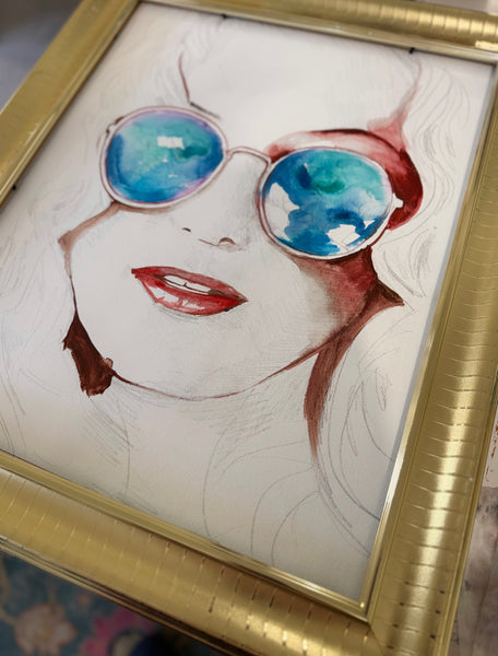 Almost Famous ~ Original Artwork ( framed )