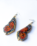 Monarch Butterfly Wings Earrings