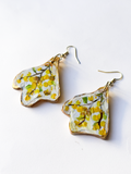 Yellow Wattle Earrings