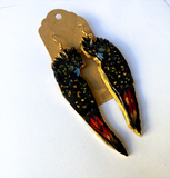 Red & Black Cockatoo Earrings