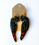 Red & Black Cockatoo Earrings