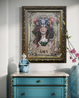 ARIES ~ Bushland Warrior Goddess Original Painting ( 86cm x 69cm Framed )