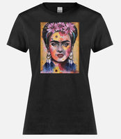 Frida Goddess T~shirt ( black or white)