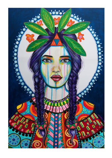 Elspeth Goddess - Hand Embellished Art Print