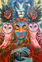 Lani Healing Goddess  ~ Hand Embellished Art Print