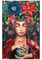 Damu Earth Goddess ~ Hand Embellished Art Print
